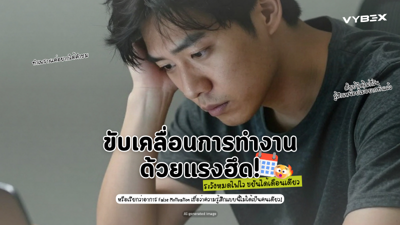 ขับเคลื่อนการทำงานด้วยแรงฮึด! หรือเรียกว่าอาการ False Motivativation